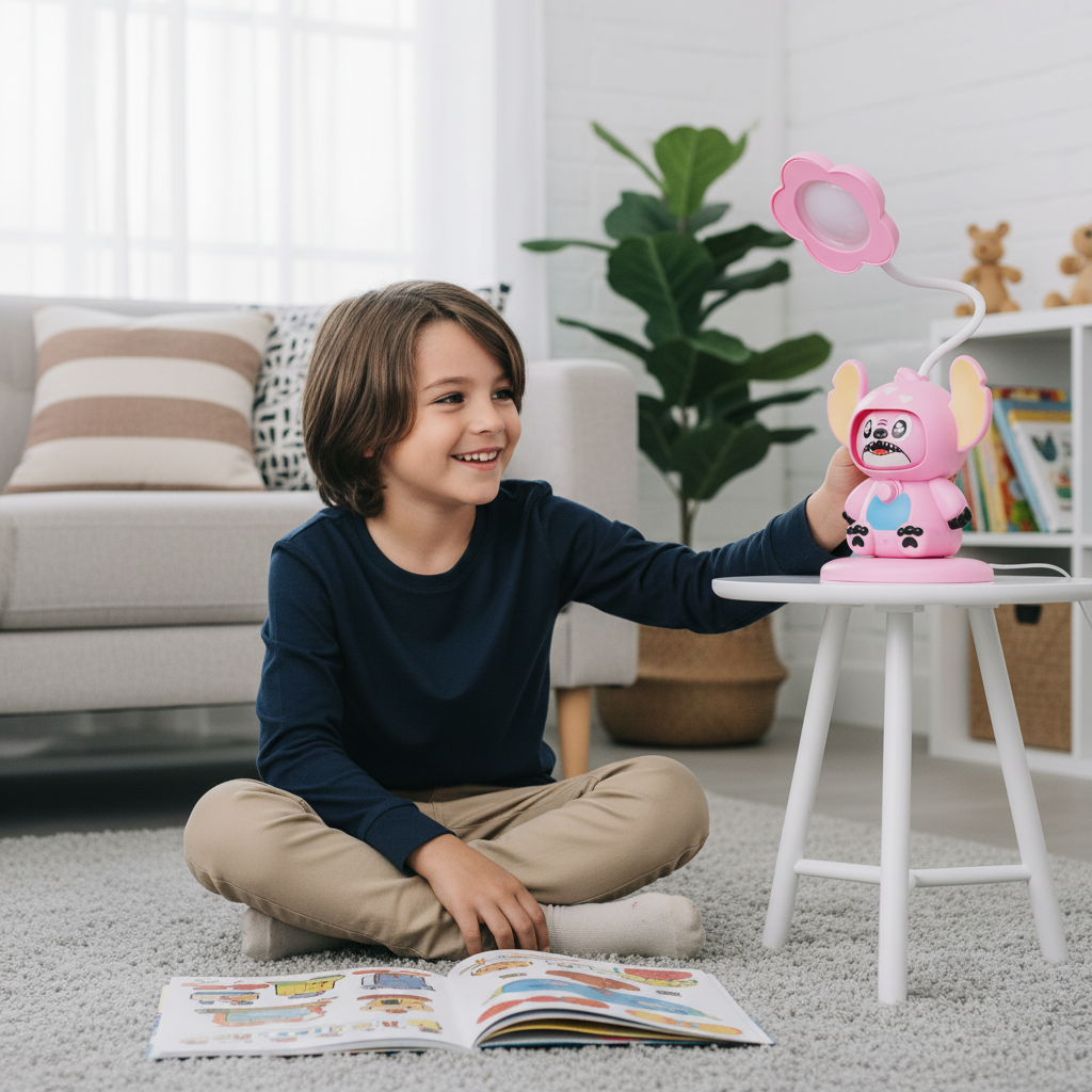 Flower-Top Character LED Lamp