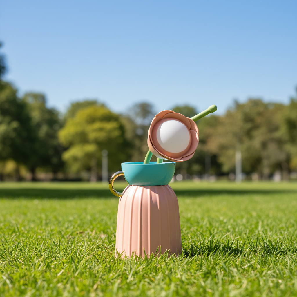 Aqua Flower Vase LED Lamp