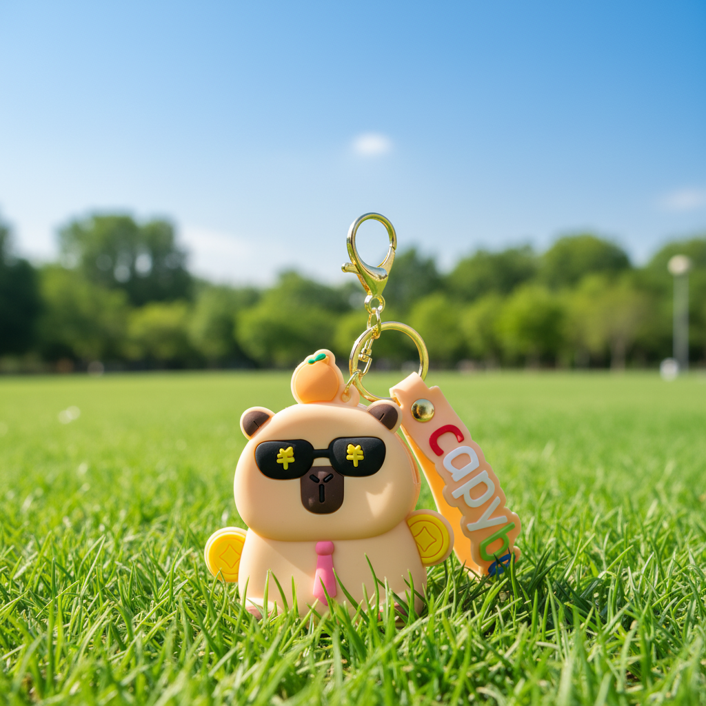 Rich Capybara Coin Pouch – Money Sunglasses Edition