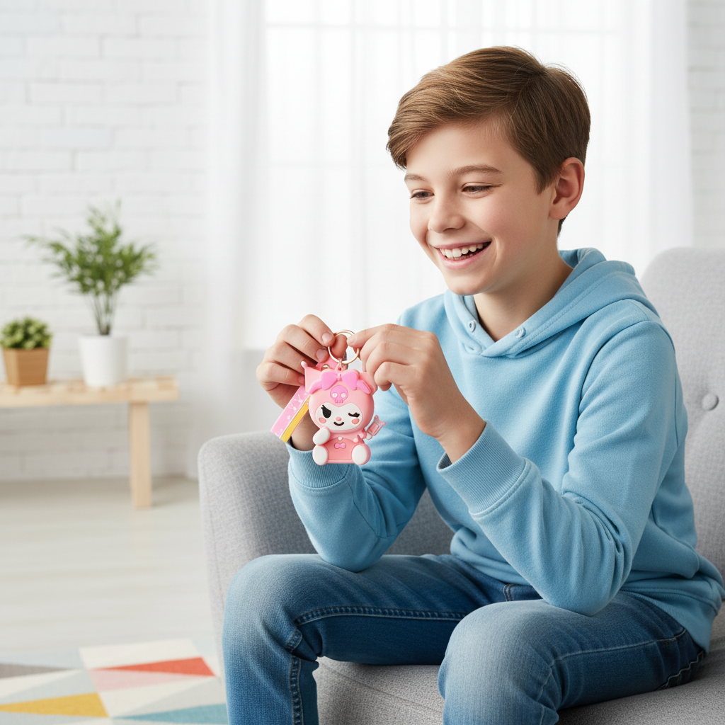 Kuromi Character Silicone Coin Pouch