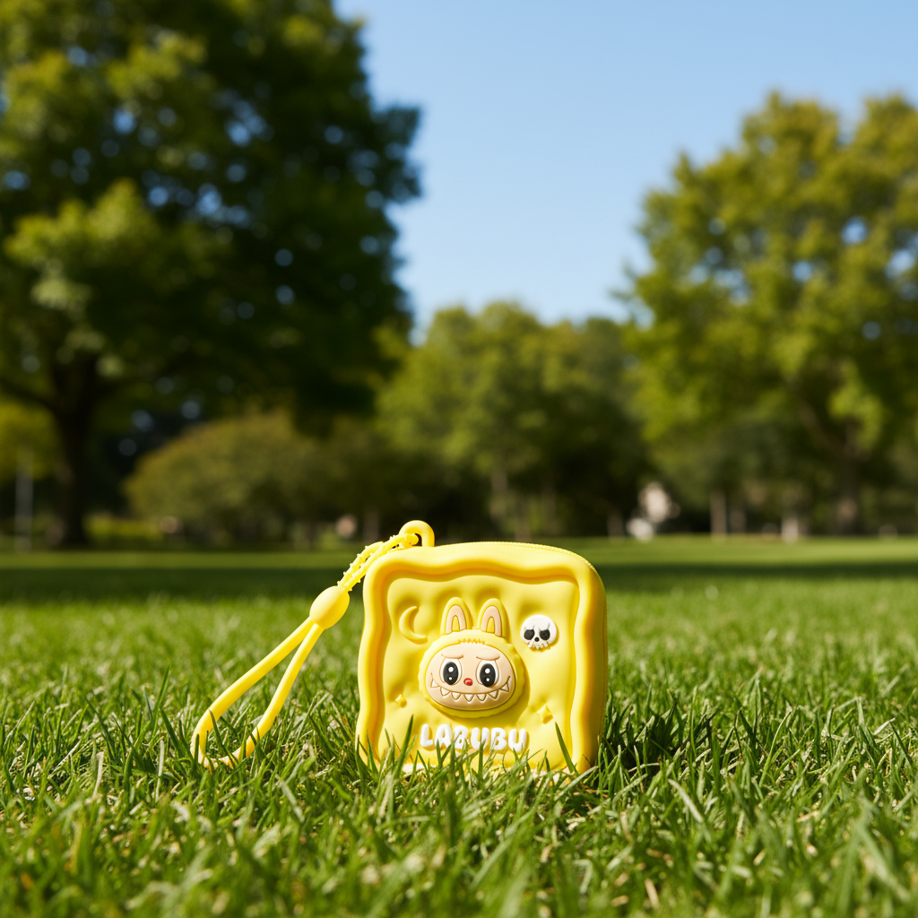 Labubu Silicone Square Coin Pouch