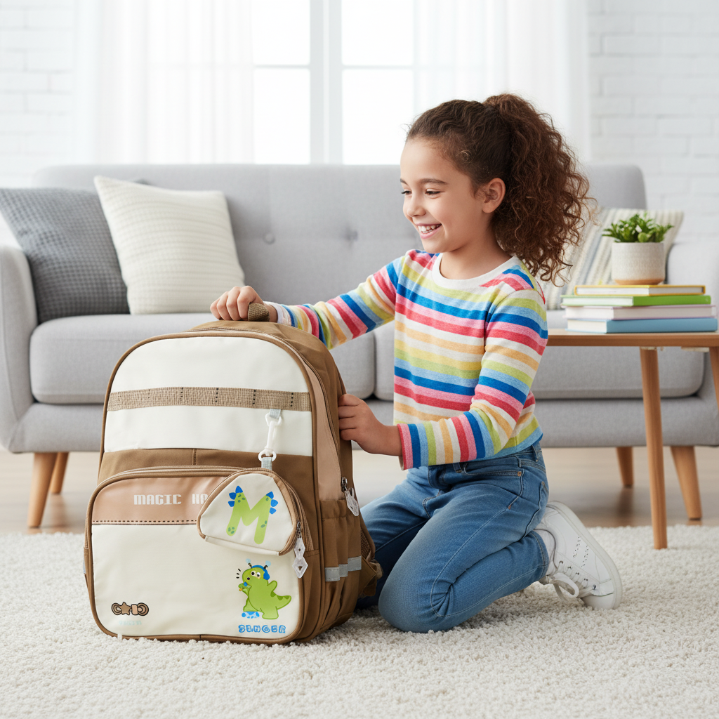 Brown Dino Singer Explorer Backpack