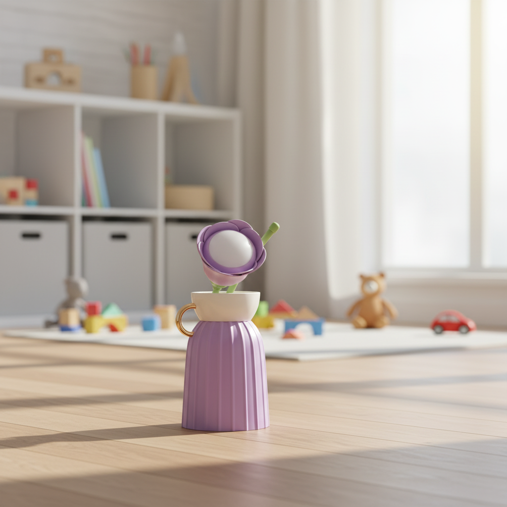 Aqua Flower Vase LED Lamp