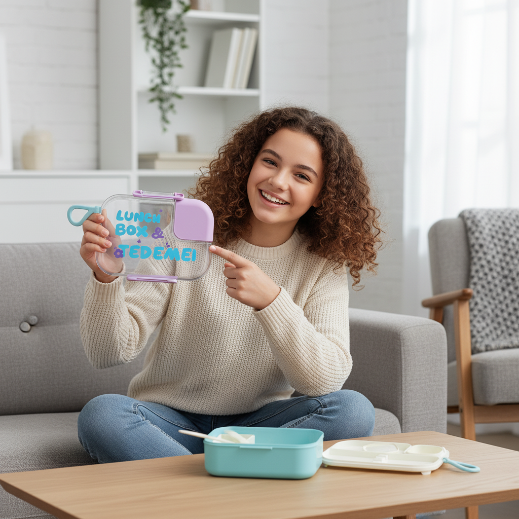 Blue–Purple Tedemei Lunch Box