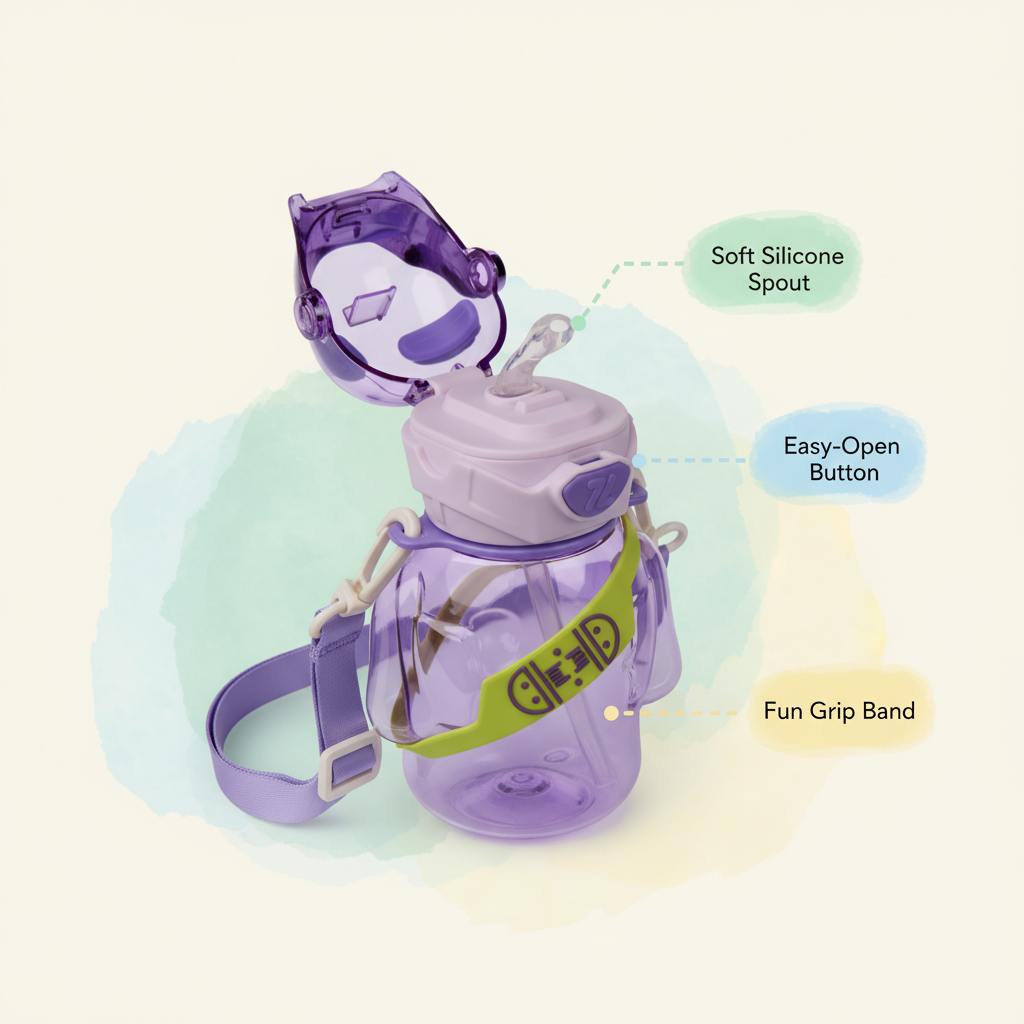 Robo Skater Bear Bottle – Cosmic Blue