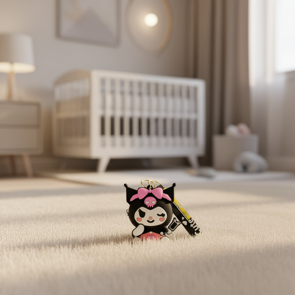 Kuromi Character Silicone Coin Pouch