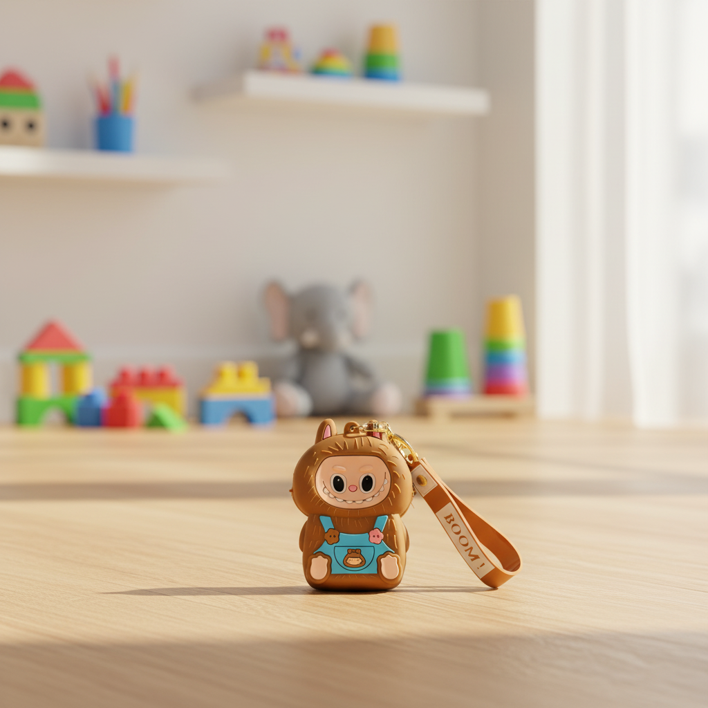 Labubu Overalls Silicone Coin Pouch