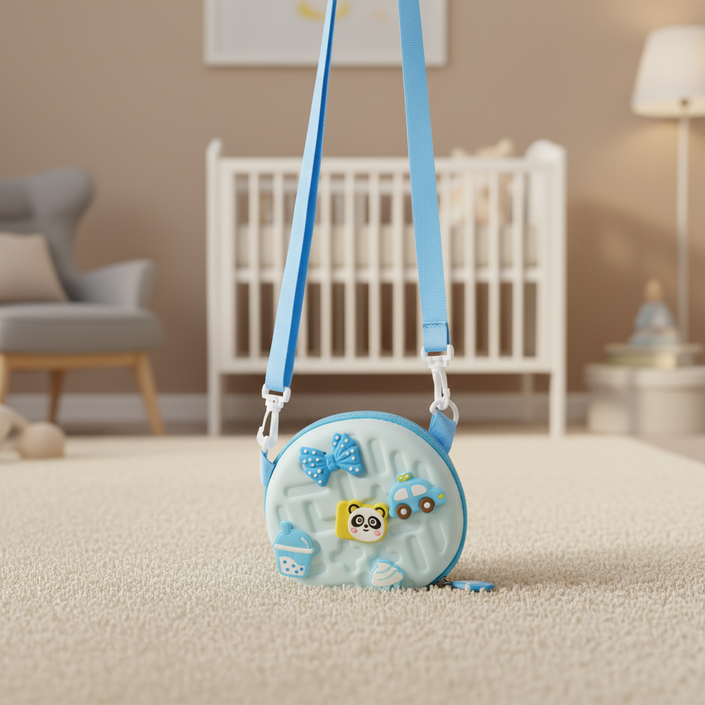 Round Kids Crossbody Charm Purse