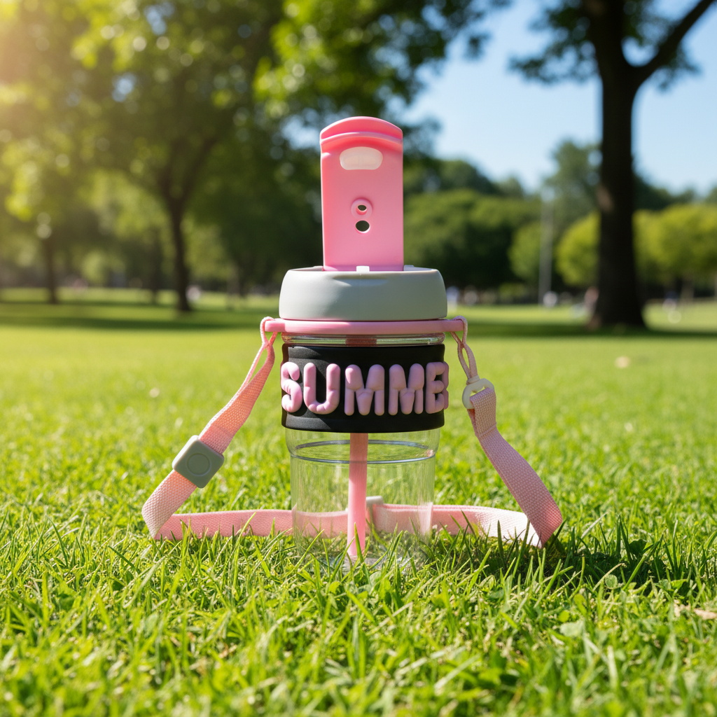 Summer Sip Straw Bottle