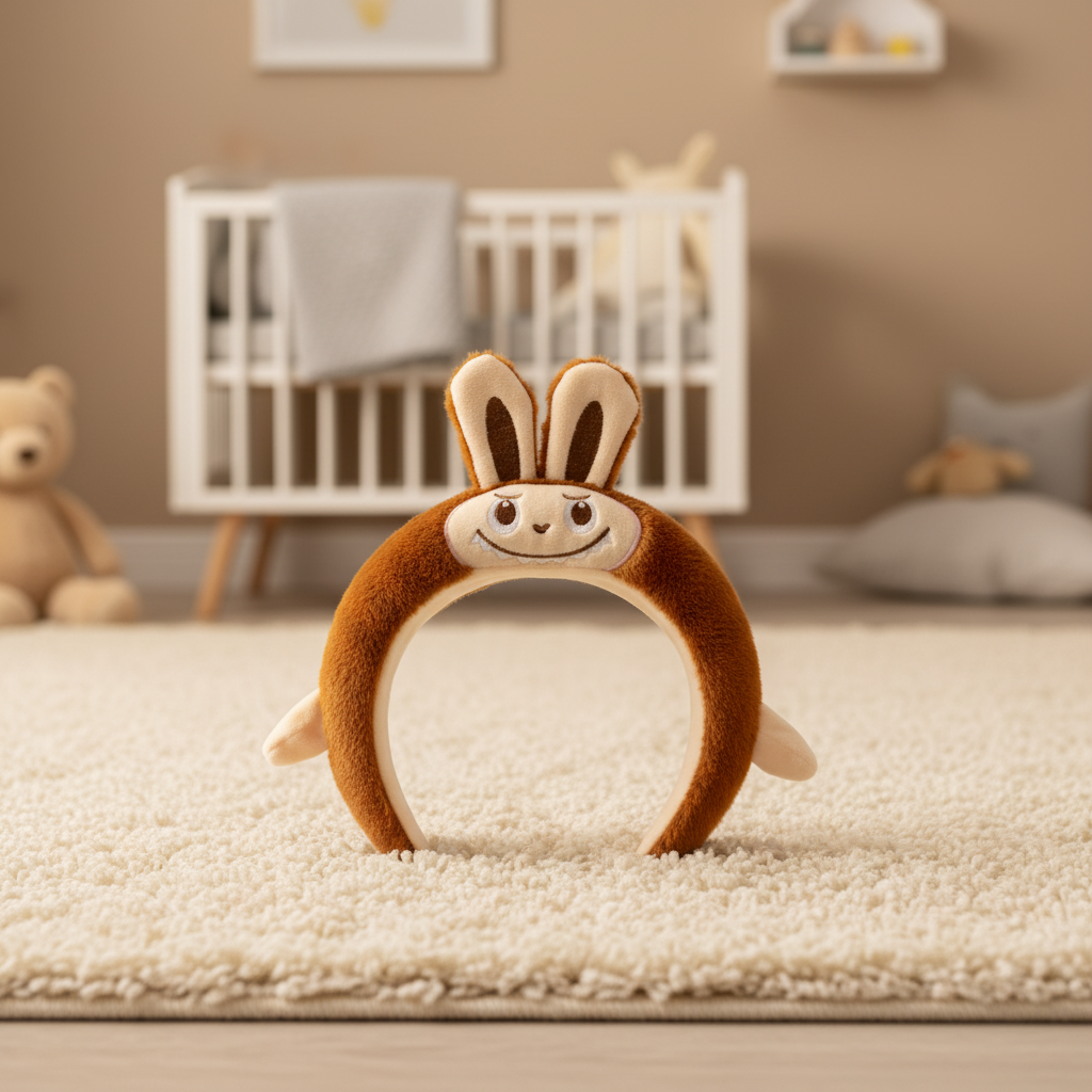 Plush Bunny-Ear Headband