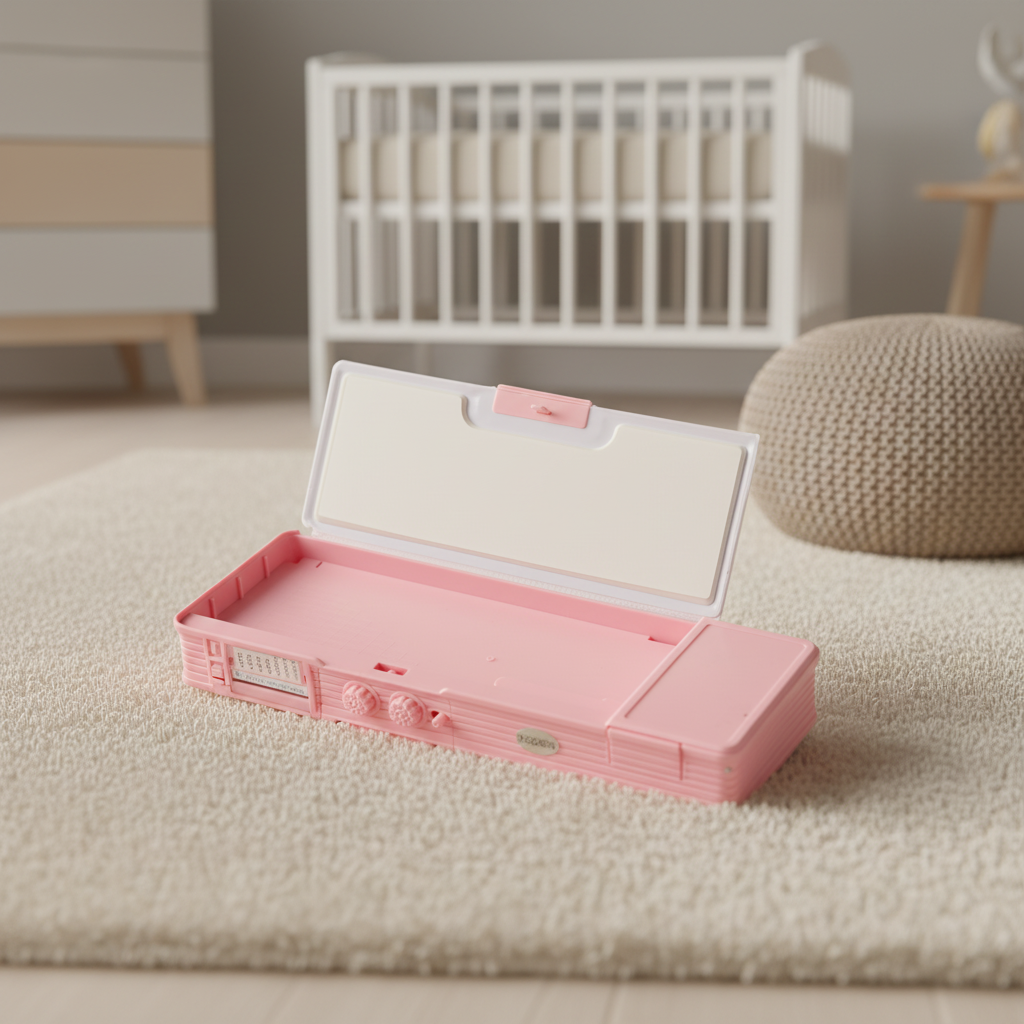 Smiley Dino Garden Lock Pencil Box