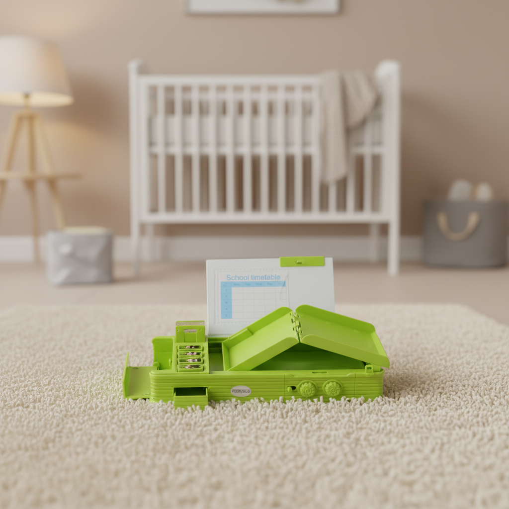 Smiley Dino Garden Lock Pencil Box