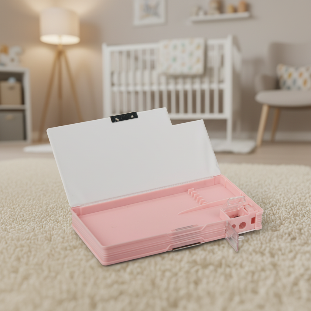 Nice Day Penguin Lock Pencil Box