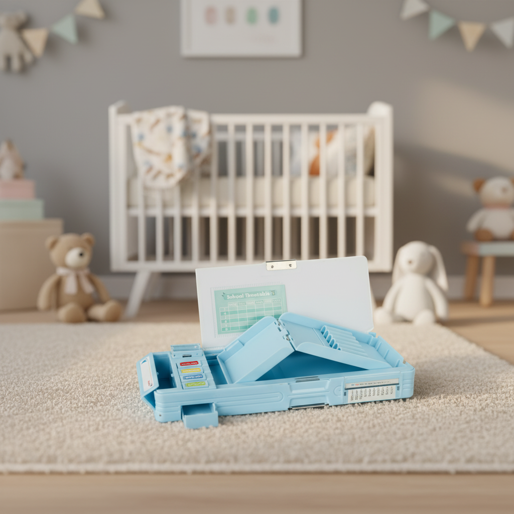 Cheerful Cat Study Lock Pencil Box