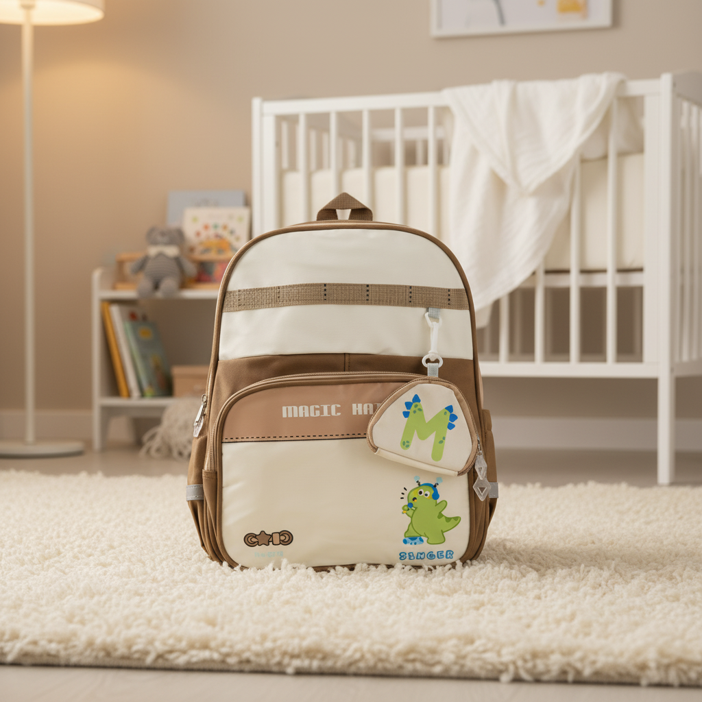 Brown Dino Singer Explorer Backpack