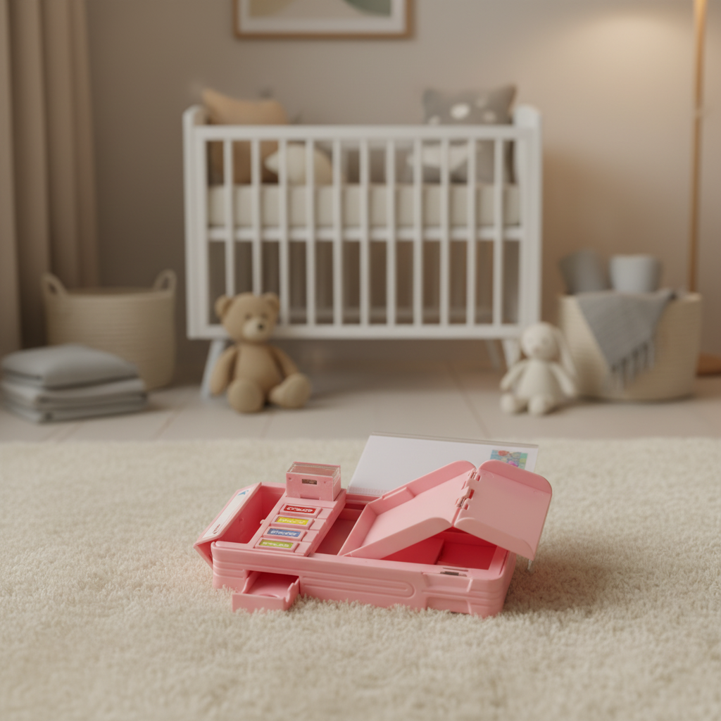 Cheerful Cat Study Lock Pencil Box