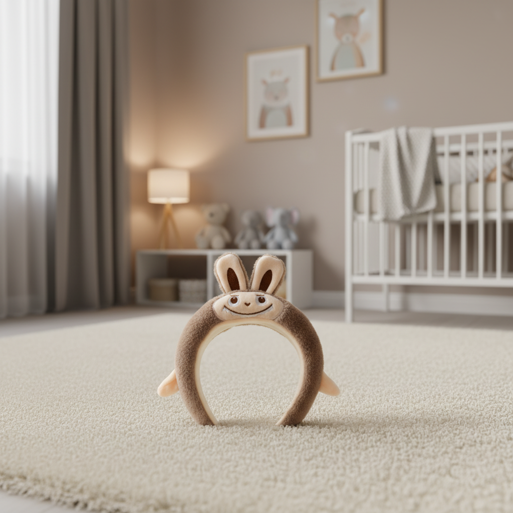 Plush Bunny-Ear Headband