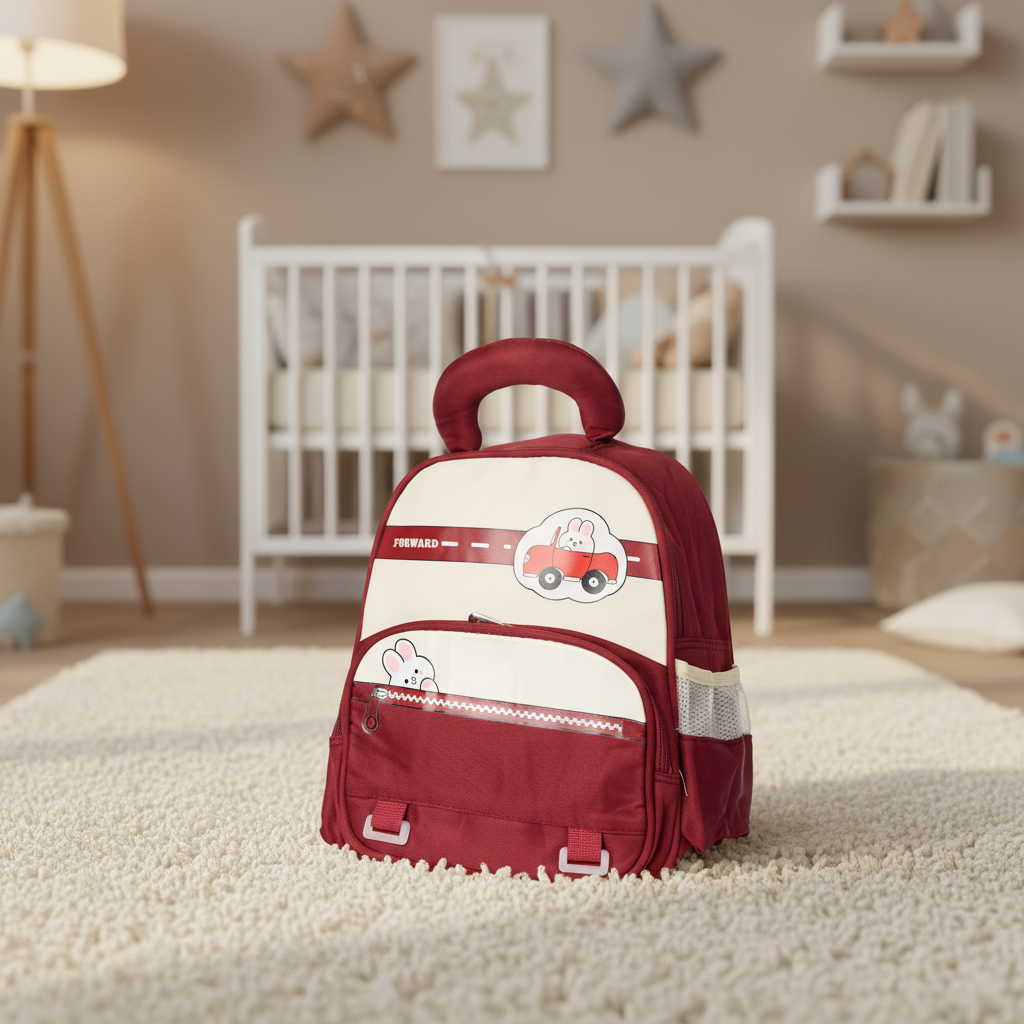 Forest Green Car Explorer Toddler Backpack