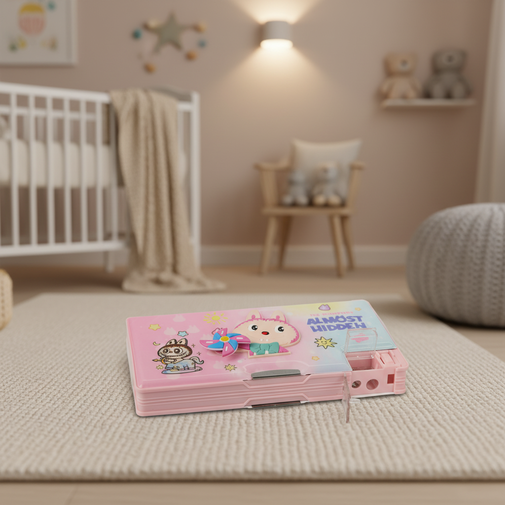 Nice Day Penguin Lock Pencil Box