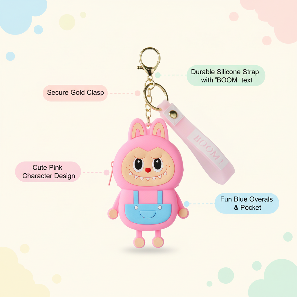 Bunny Monster Silicone Coin Pouch