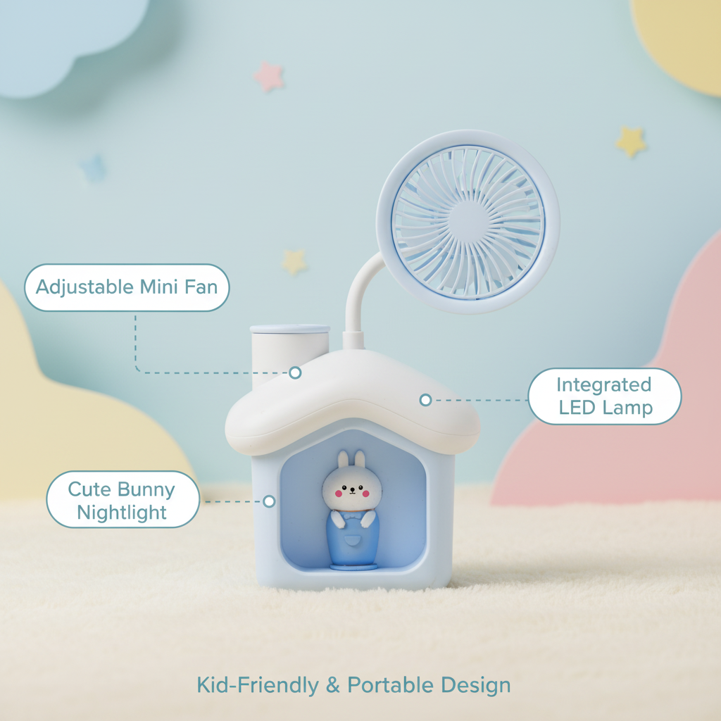 Bunny House Fan Lamp