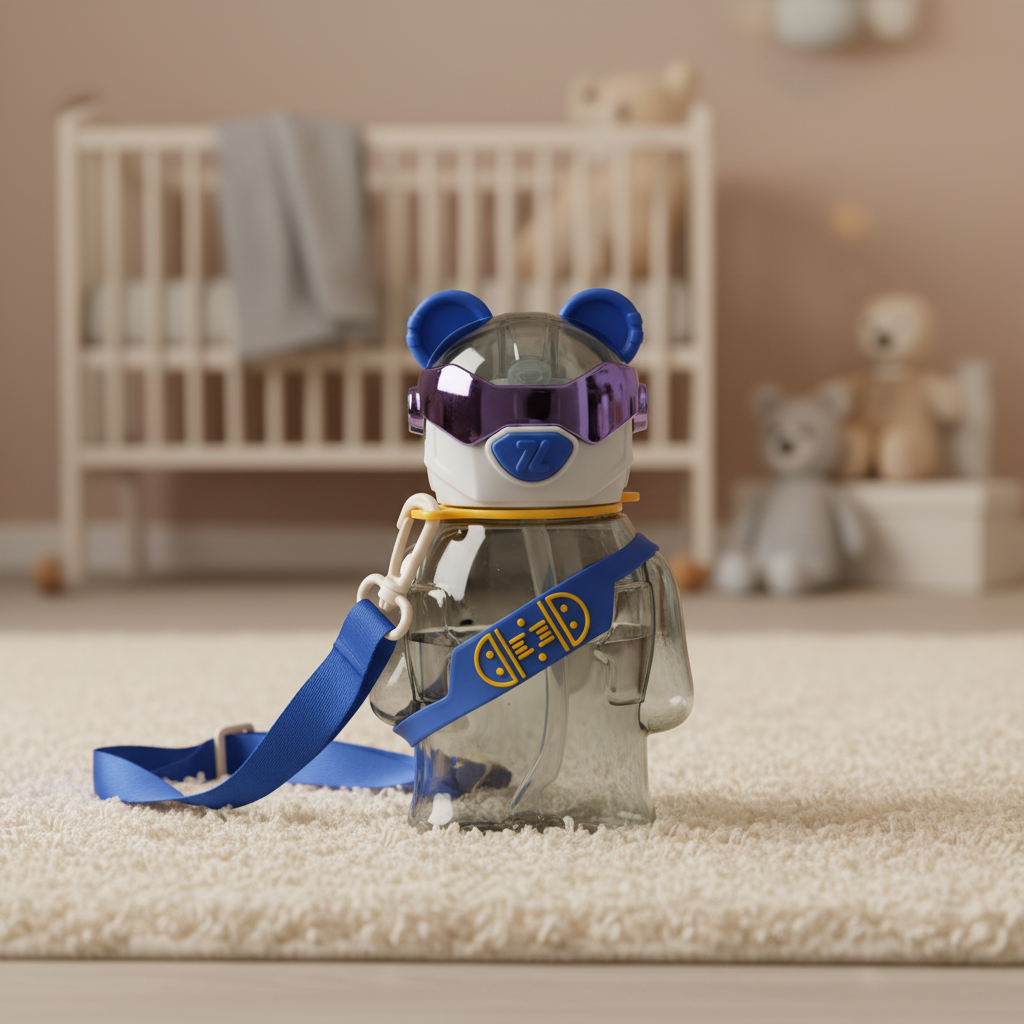 Robo Skater Bear Bottle – Cosmic Blue