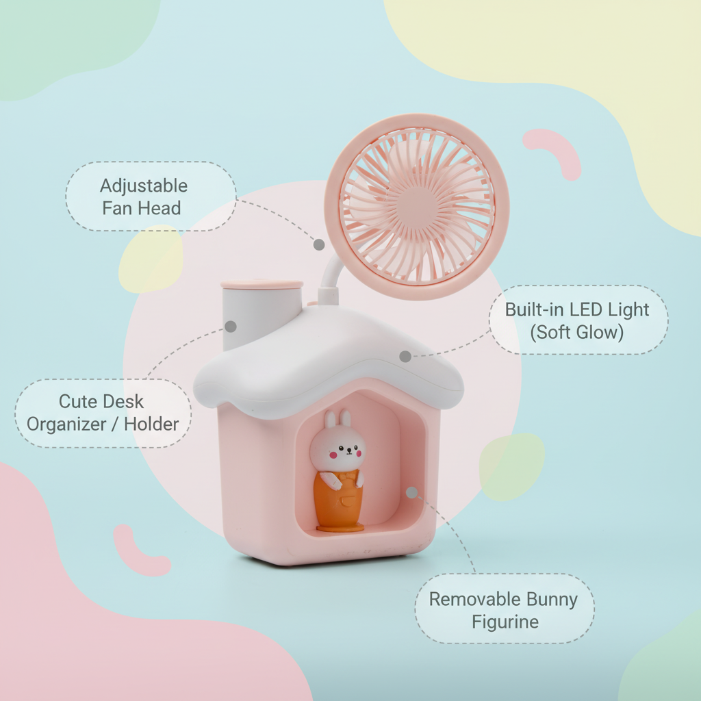 Bunny House Fan Lamp