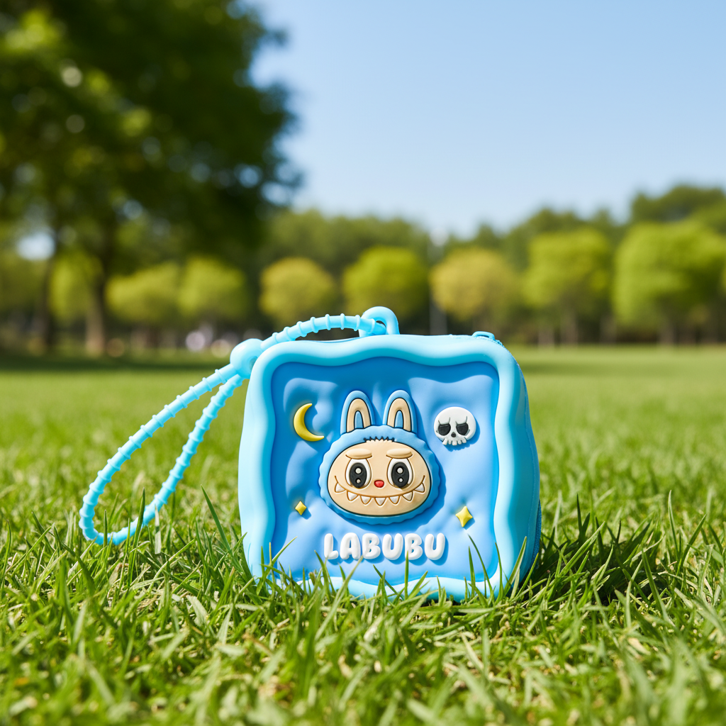 Labubu Silicone Square Coin Pouch
