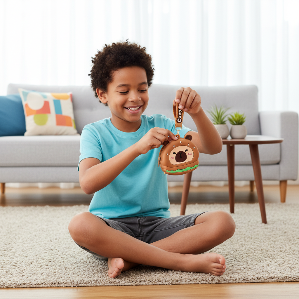 Capybara Burger Coin Pouch