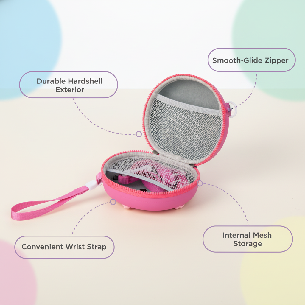 Round Kids Crossbody Charm Purse