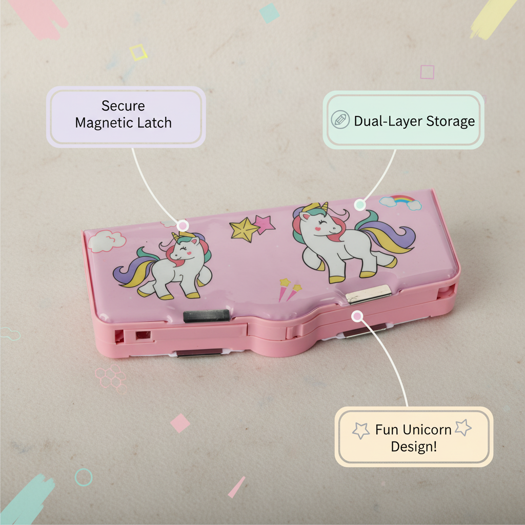 Space Mission Astronaut Lock Pencil Box