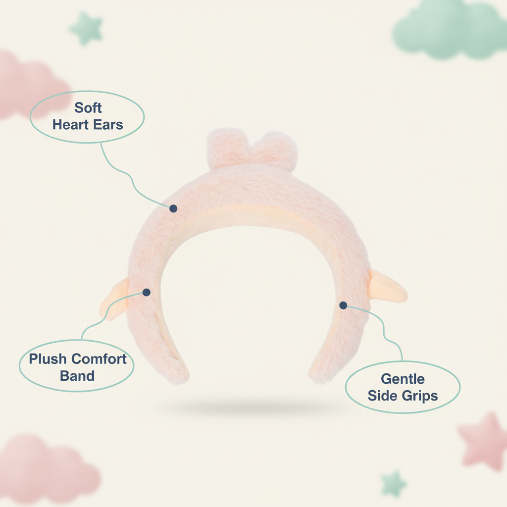 Plush Bunny-Ear Headband