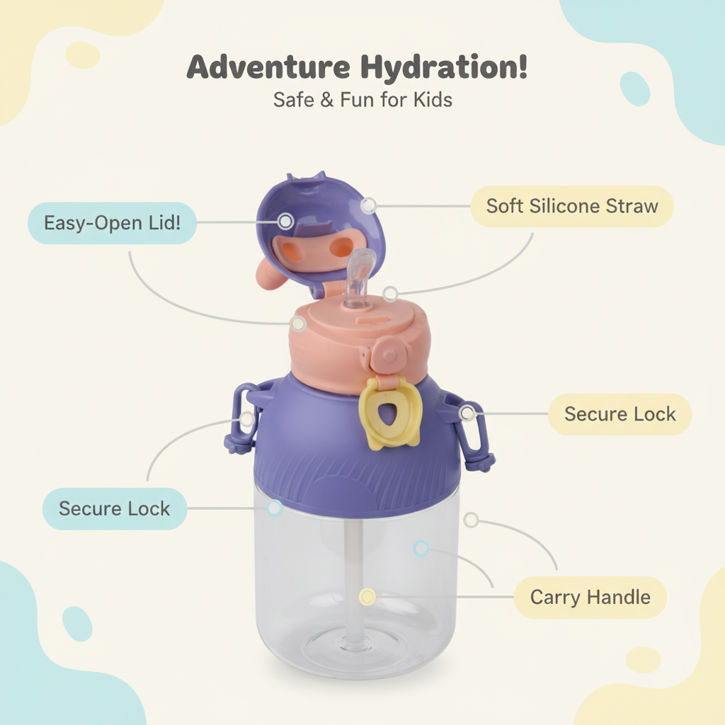 Playful Hoodie Bunny Bottle