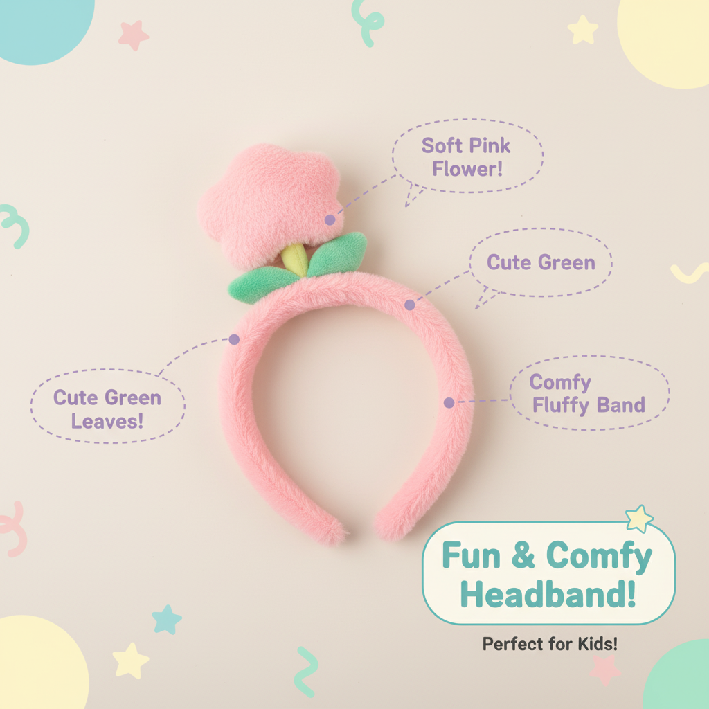 Plush Flower Headband