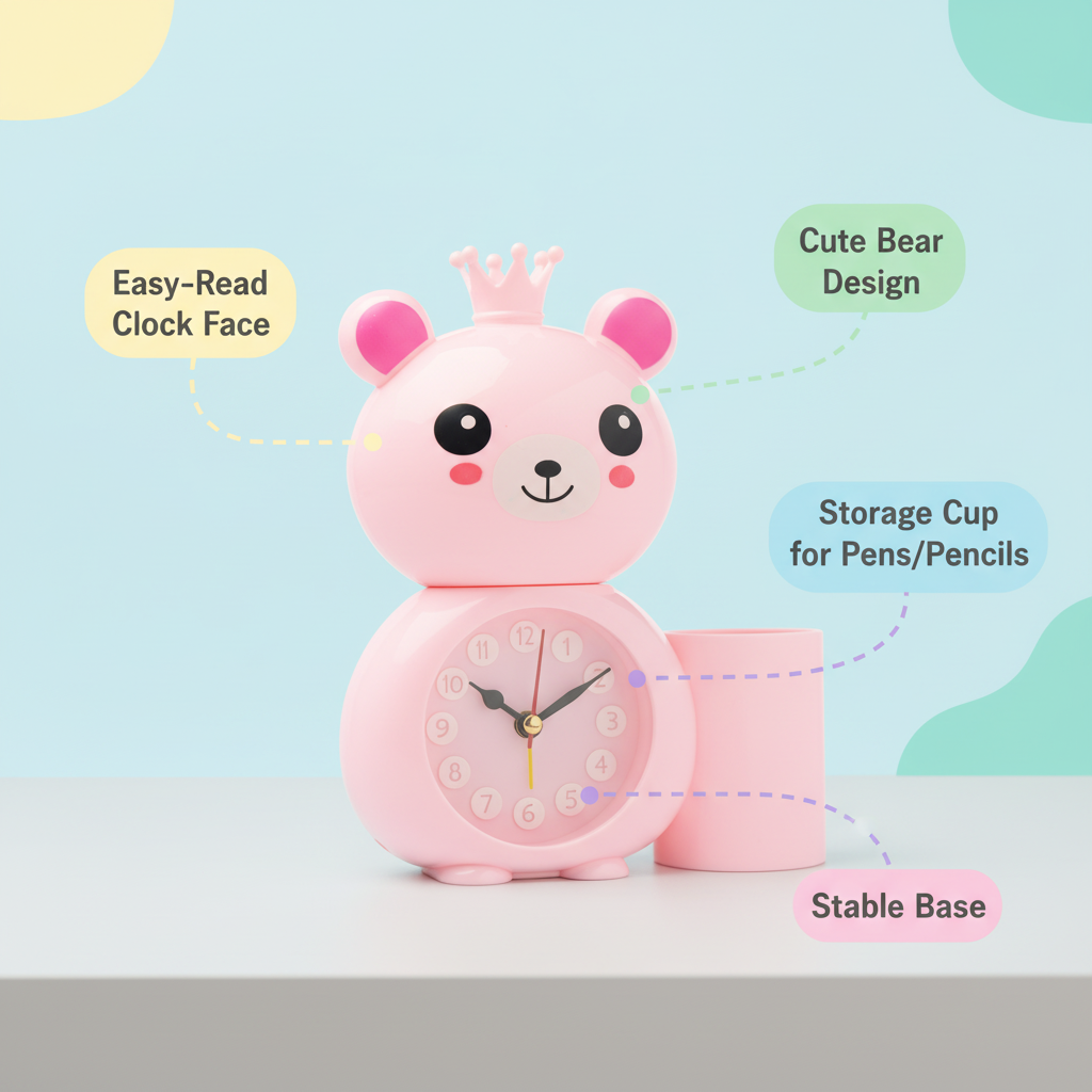 Princess Bear Alarm Clock