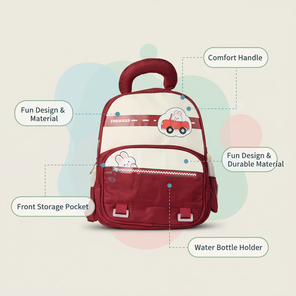 Forest Green Car Explorer Toddler Backpack