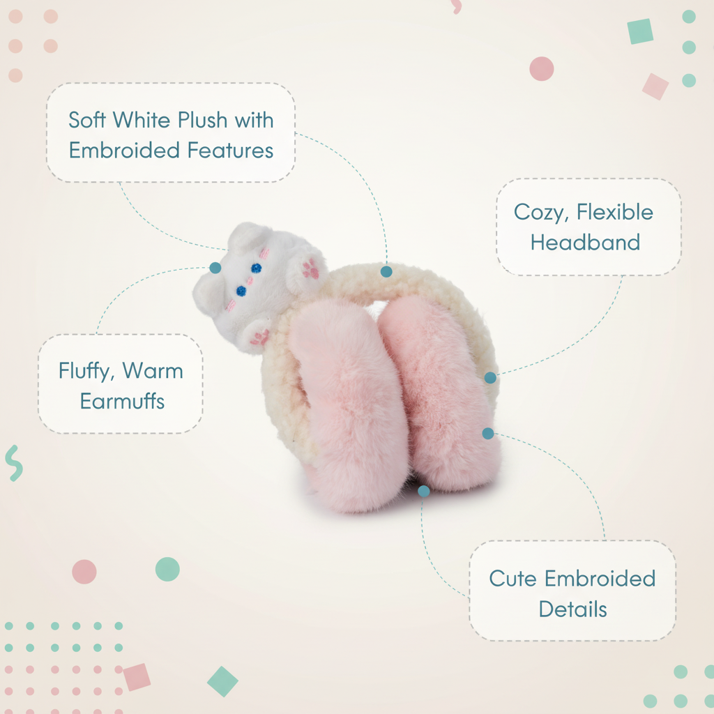 Bear-Themed Winter Earmuffs