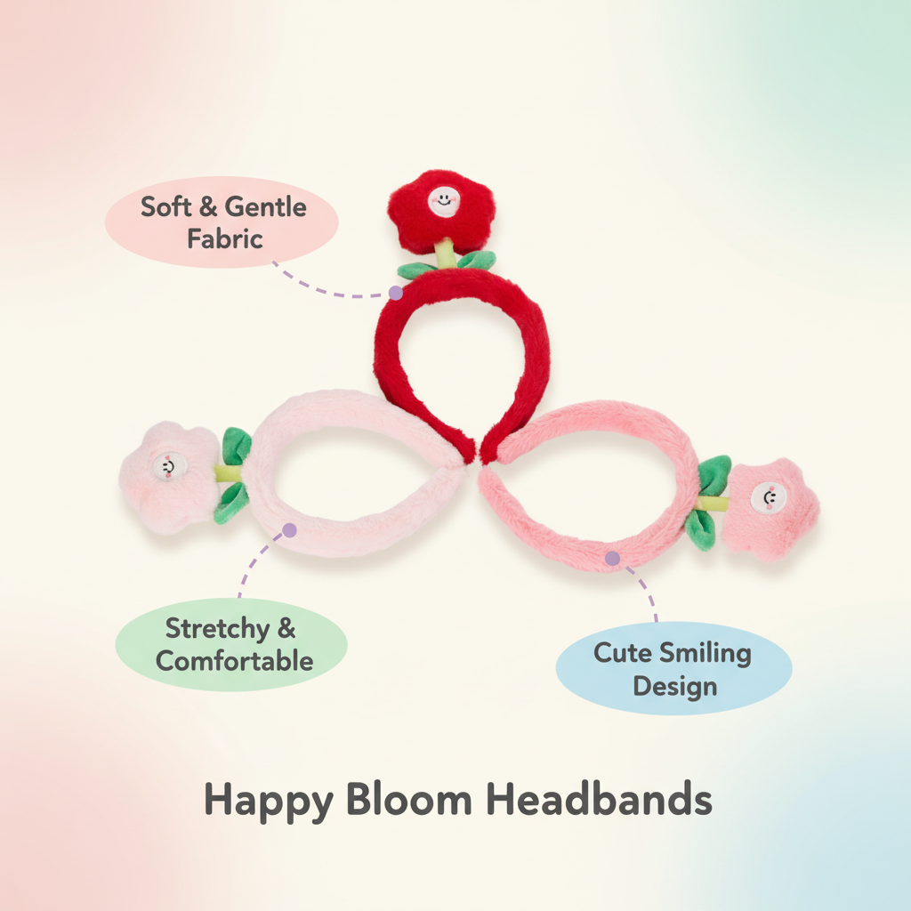 Plush Flower Headband