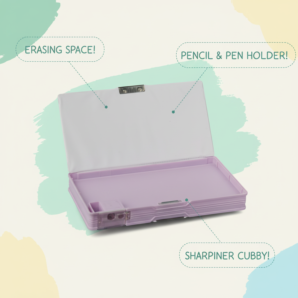 Nice Day Penguin Lock Pencil Box