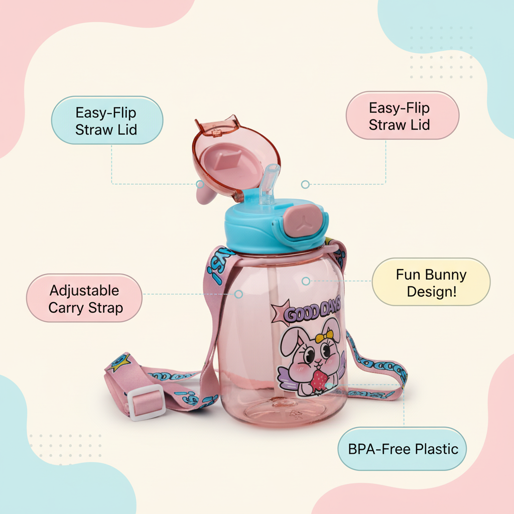 Good Days Hippo Sipper Bottle