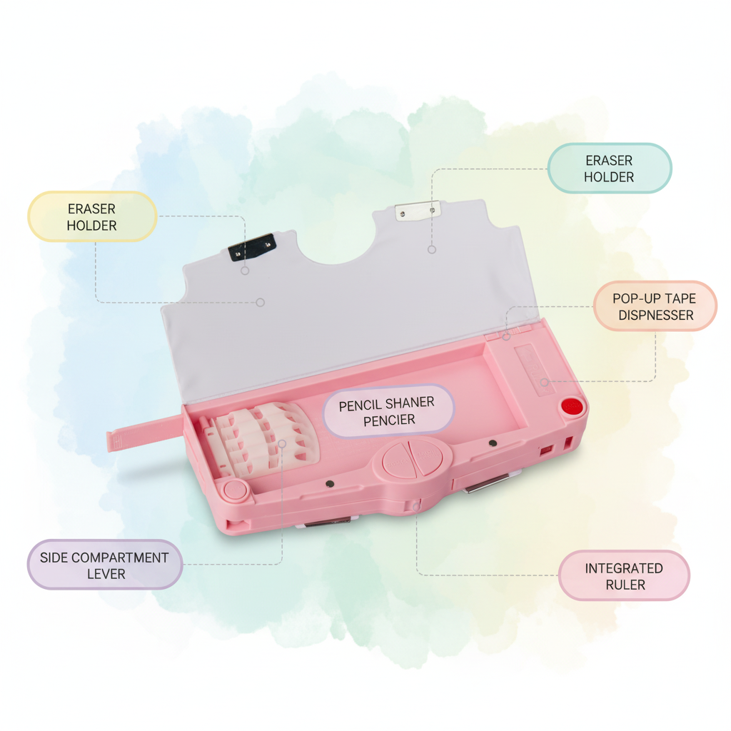 Space Mission Astronaut Lock Pencil Box