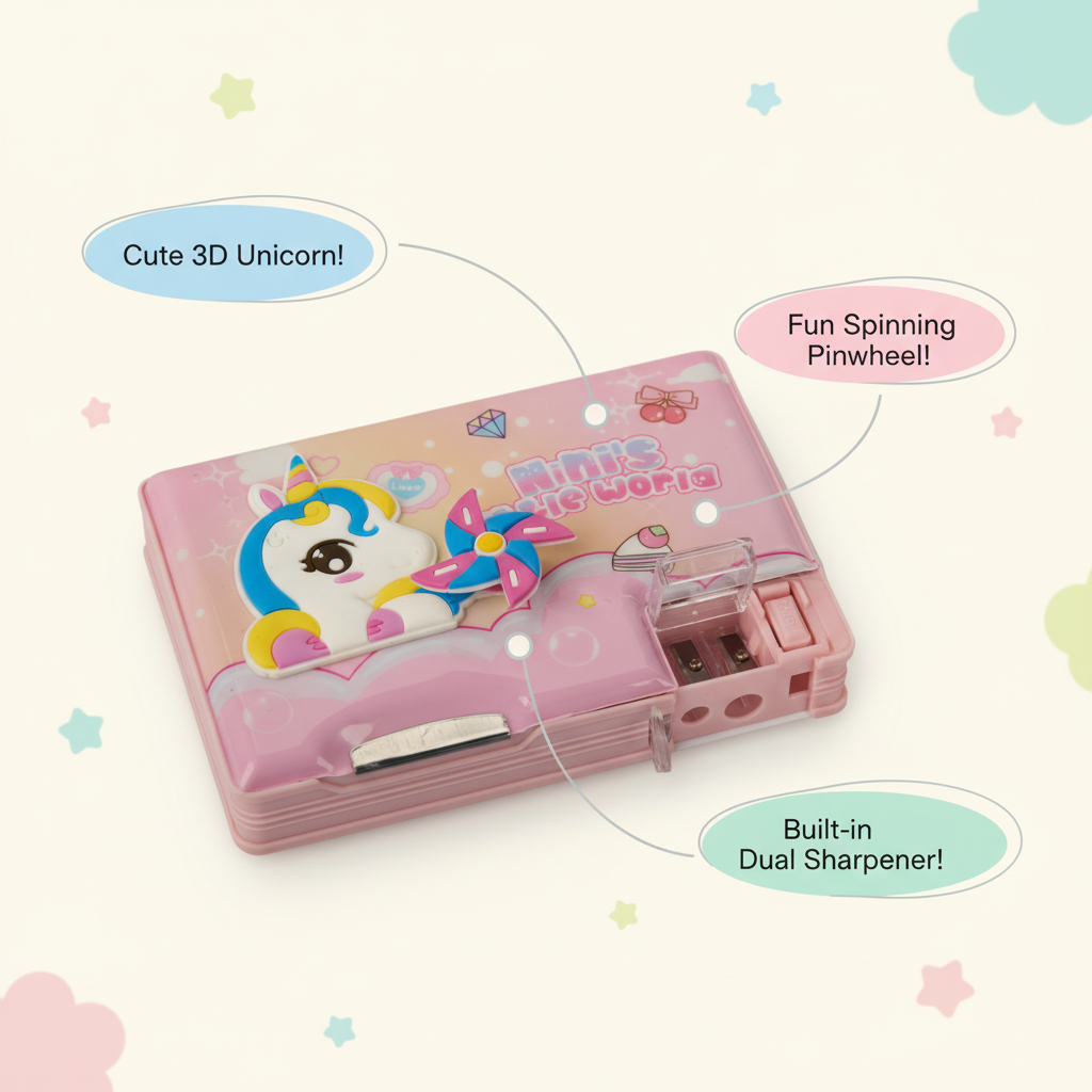 Nice Day Penguin Lock Pencil Box