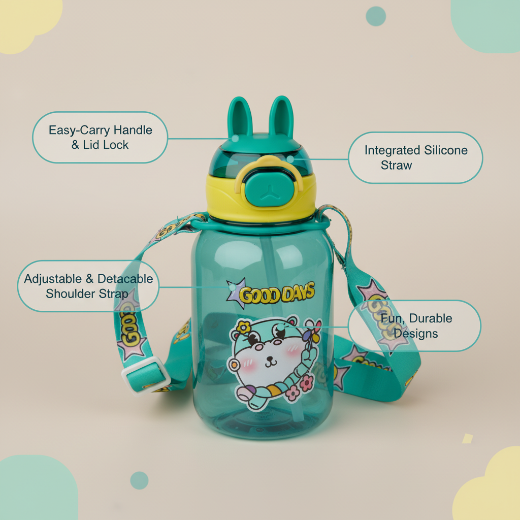 Good Days Hippo Sipper Bottle