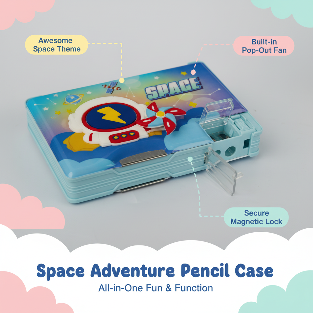 Nice Day Penguin Lock Pencil Box