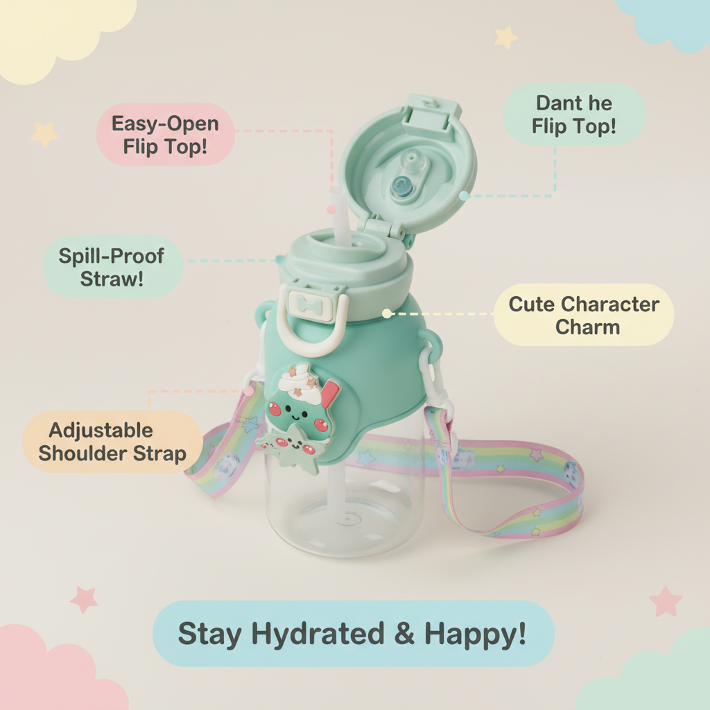 Sweet Mint Ice Cream Sipper Bottle