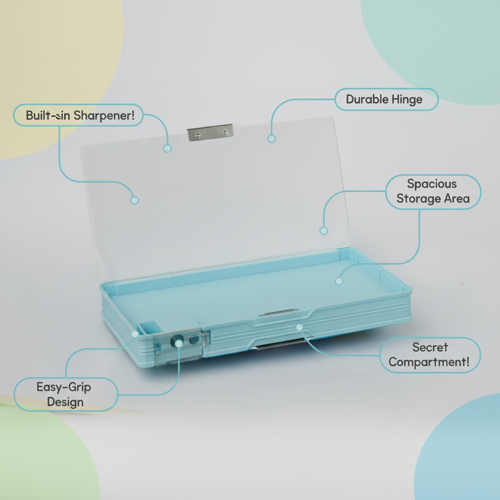 Nice Day Penguin Lock Pencil Box