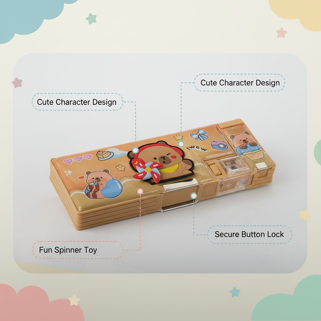 Magic Unicorn Lock Pencil Box