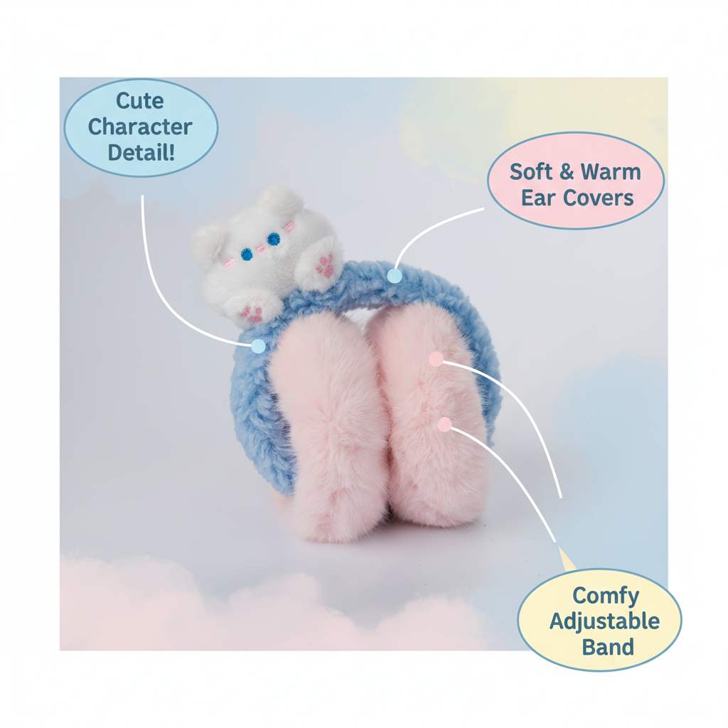 Bear-Themed Winter Earmuffs