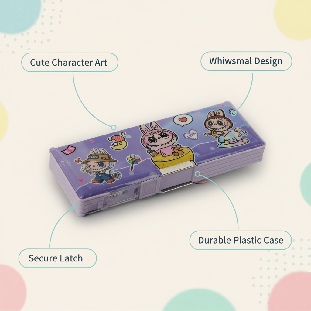 Magic Unicorn Lock Pencil Box