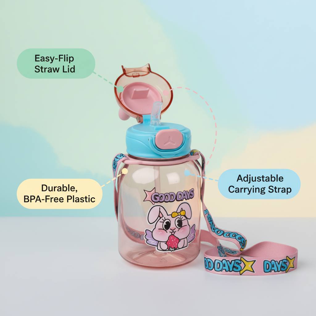 Good Days Hippo Sipper Bottle